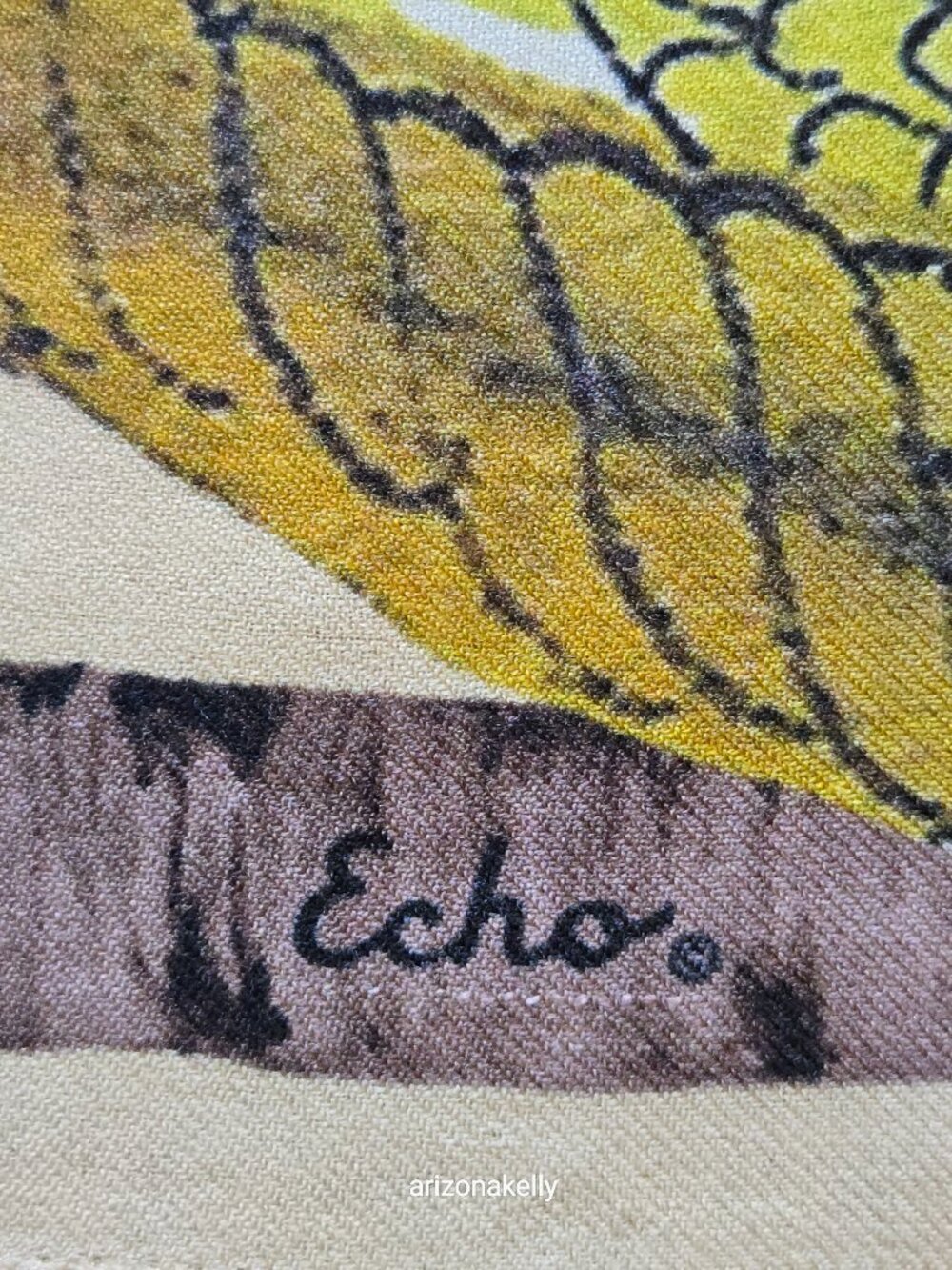 NWOT Echo Wool & Silk Large Square Scarf Owls Hoot Bird - Picture 5 of 9